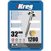 Kreg Zinc Pocket-Hole Screws #8 Coarse-Thread  Maxi-Loc (32mm) (1200 pce)