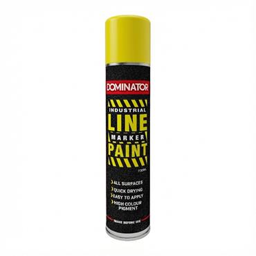 Dominator Industrial Line Marking Paint 750ml (Yellow)