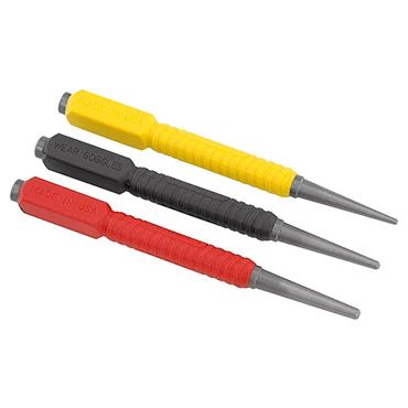 Stanley 3 Pce Dynagrip Nail Punch Set