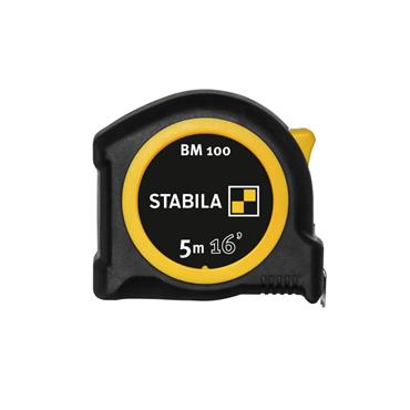 Stabila Pocket tape BM 100, cm/inch scale 5m/16'