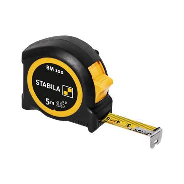Stabila Pocket tape BM 100, cm/inch scale 5m/16'