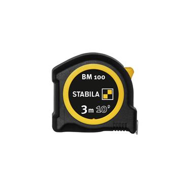 Stabila Pocket tape BM 100, cm/inch scale 3m/10'