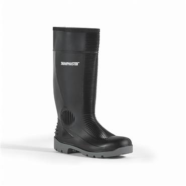 Swampmaster Contractor S5 Safety PVC Waterproof Wellington - Black