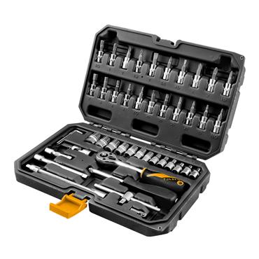 Tolsen 46Pcs 1/4" socket sets 15138