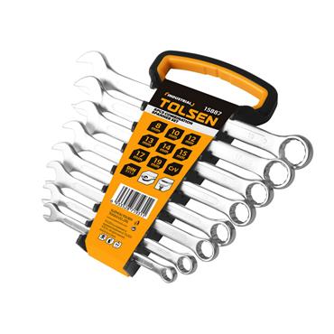 Tolsen 8pcs Combination Spanner Set 8-19mm 15887