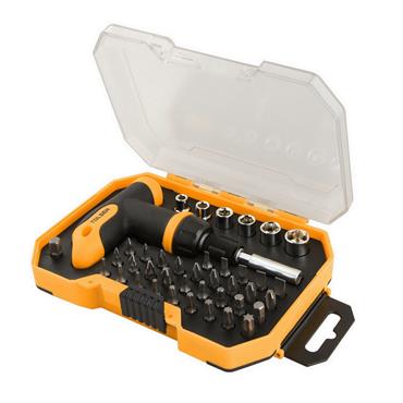 Tolsen 41Pcs T Handle Ratchet bit & sockets set 20036