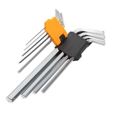 Tolsen 9Pcs extra-long arm hex key set 20049