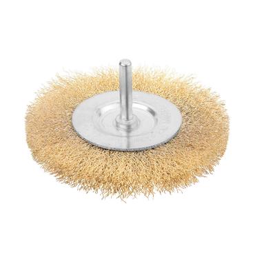 Tolsen Wire Brush Wheel Mounted  100 x 6.35mm 1/4" 77543