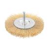 Tolsen Wire Brush Wheel Mounted  100 x 6.35mm 1/4" 77543