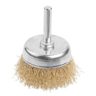 Tolsen Wire Brush Cup For Drill 50 x 6.35mm 1/4" Indust. 77548