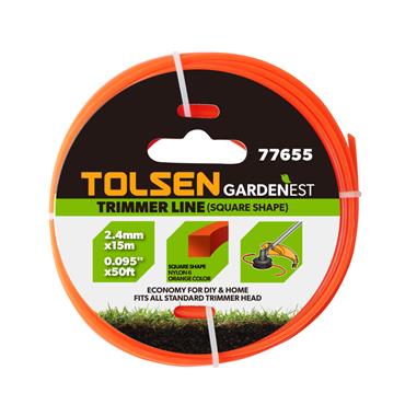 Tolsen Trimmer line Square 2.4mm*15m 77655