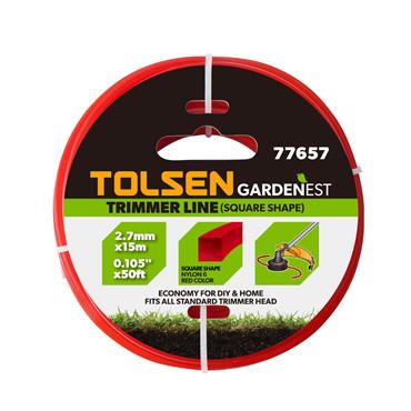 Tolsen Trimmer line Square 2.7mm*15m 77657