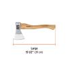 Truper 800g 14"Hickory Handle Europan Axe