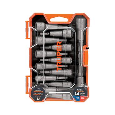 Truper expert magnetic nut driver bit set 14pce