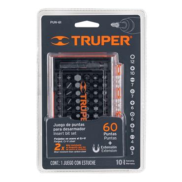 Truper 25mm insert bit set
