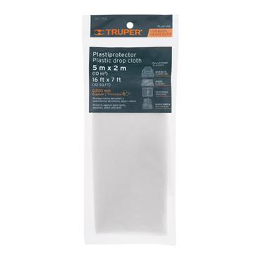 Truper 10m2 heavy duty plastic drop cloth