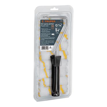 Truper 4" paint roller set 9 covers and 1 frame 