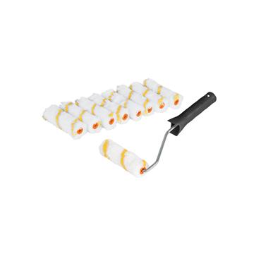 Truper 4" paint roller set 9 covers and 1 frame 