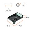 Truper 9" roller tray set 3 pieces 