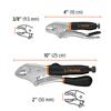 Truper curved jaw locking pliers set 2 pce