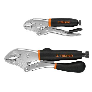 Truper curved jaw locking pliers set 2 pce
