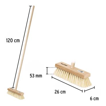 Truper 26cm sweeping brush with handle