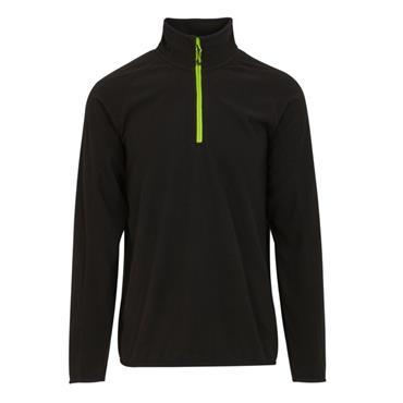 Regatta TRF691 Navigate Light Weight Half Zip Fleece Black / Lime Green