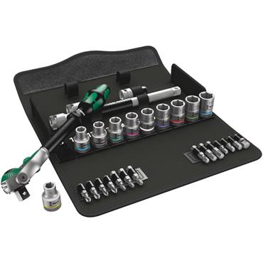 Wera 8100SC6 Socket Set 1/2" Drive Metric Zyklop Speed