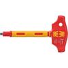 Wera 05005121001 410 i VDE A RA VDE-Insulated T-Handle Screwdriver with Ratchet - 1/4"