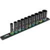 Wera 05005590001 9660 Magnetic Rail Impact Deep 1 Socket Set - 10pc - 3/8"