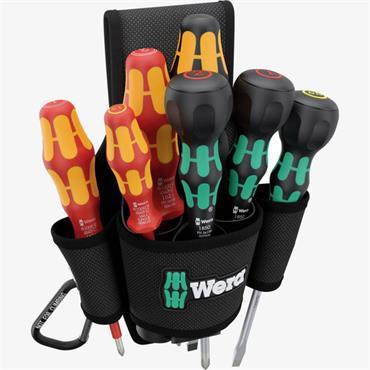 Wera 05136033001 9621 Belt Holster Set 2 Screwdriver Set 8 Pieces 