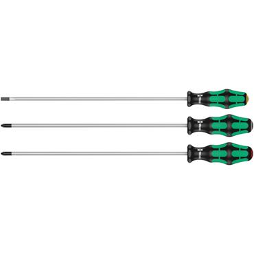 Wera 05347735002 335/350/355/3 Screwdriver set Kraftform Plus 300 mm-long blades