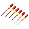 Wiha 36455 6 Piece Slim VDE Insulated Screwdriver Set Flat & Pozi