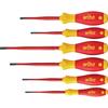Wiha 36455 6 Piece Slim VDE Insulated Screwdriver Set Flat & Pozi