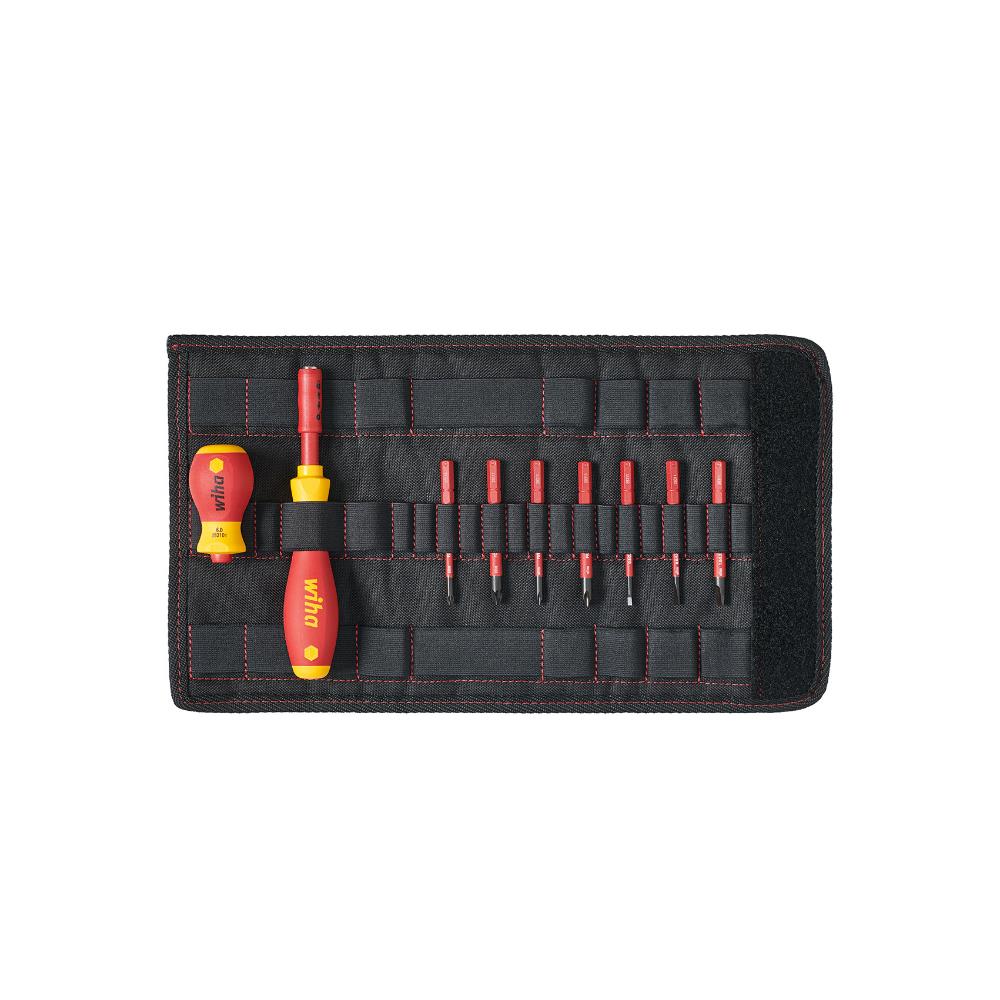Wiha 41232 9 Piece slimVario VDE Interchangeable Slot, Phillips, Pozi ...
