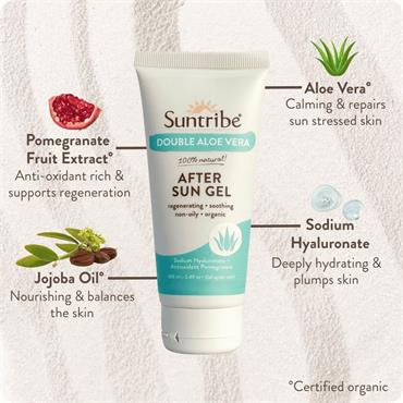  Organic After Sun Gel - Double Aloe Vera