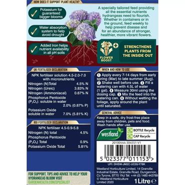 Hydrangea High Performance Liquid Plant Food 1L