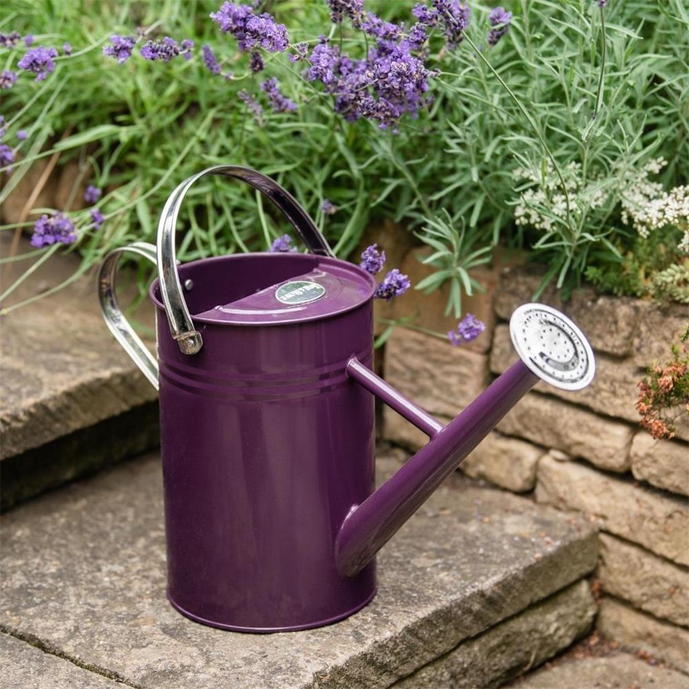 Kent & Stowe Metal Watering Can Heritage Heather 4.5ltr Your Home and