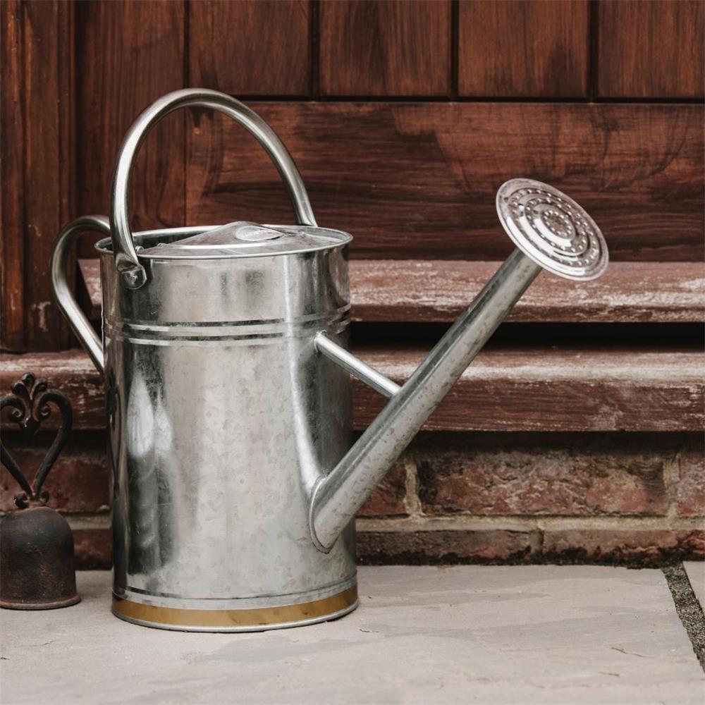 Kent & Stowe Metal Watering Can Galvanised Steel 9L ecostore.ie Ireland