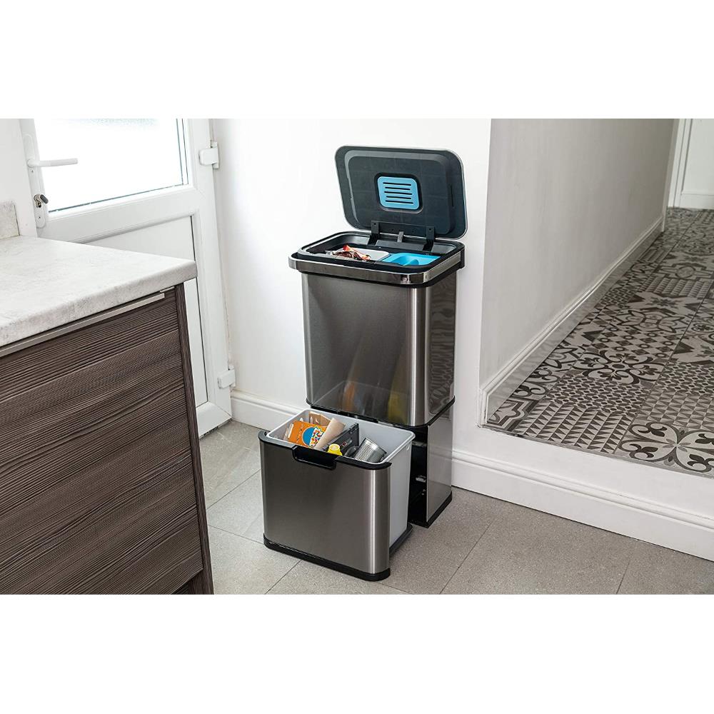 Addis 50 Litre Recycling Sensor Tower Bin with 4 compartments ecostore.ie Ireland