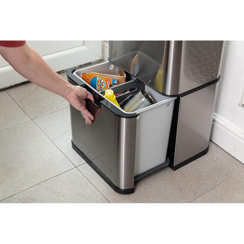 Addis 50 Litre Recycling Sensor Tower Bin with 4 compartments