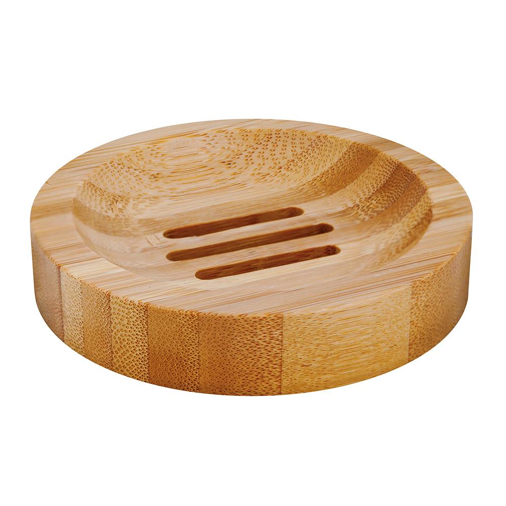 Croll and Denecke Round Bamboo Soap Dish ecostore.ie Ireland