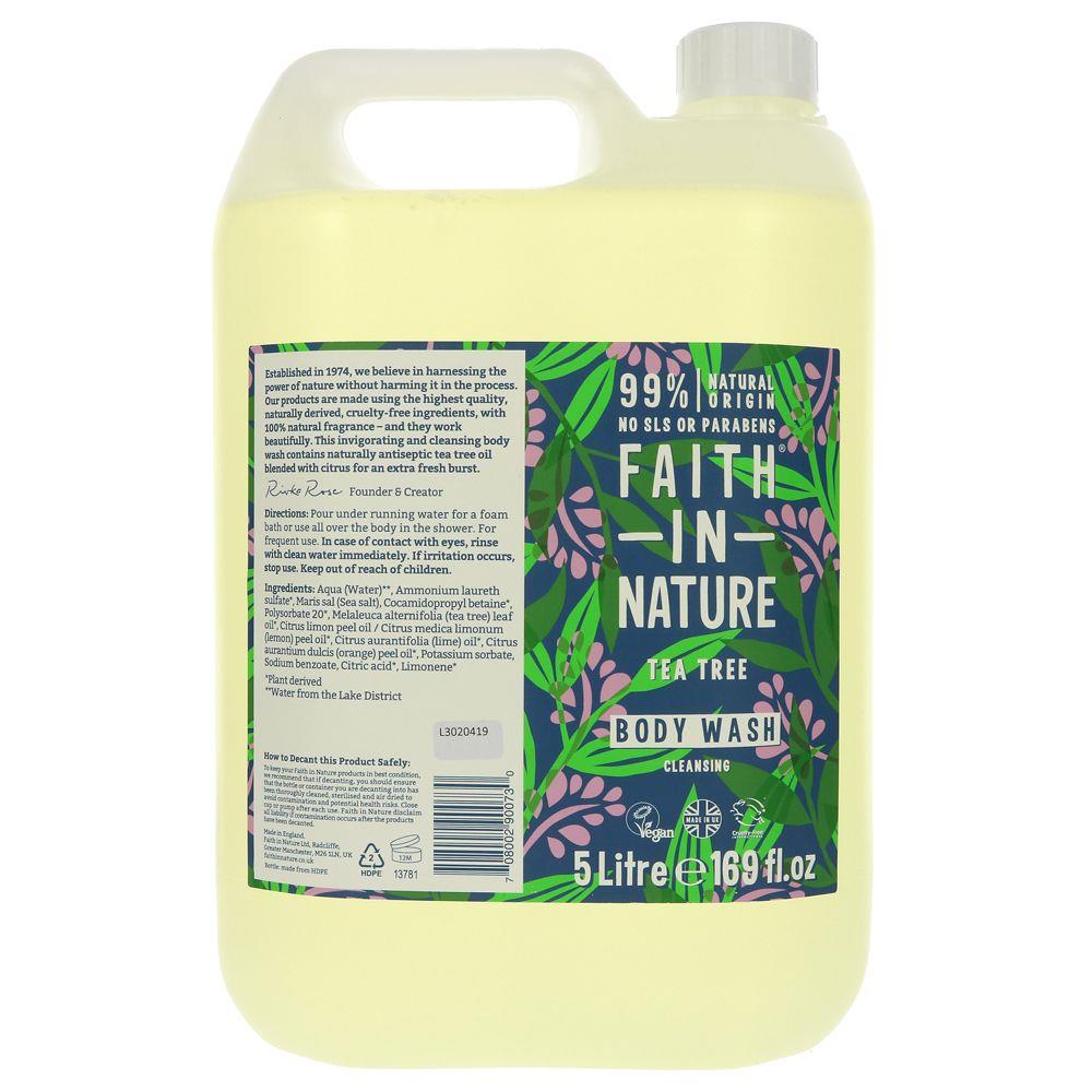 Faith In Nature Body Wash Tea Tree (5 Litre) ecostore.ie Ireland
