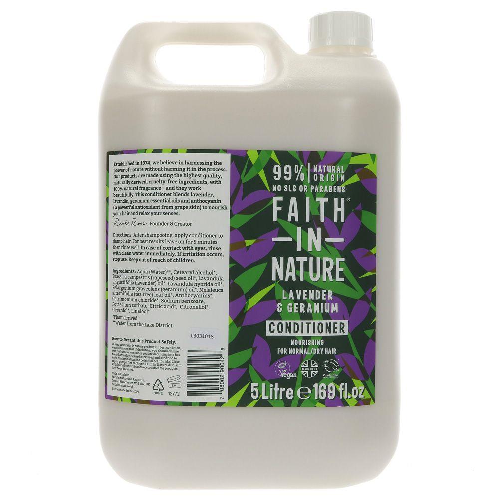 Faith in Nature Lavender and Geranium Conditioner 5L ecostore.ie Ireland