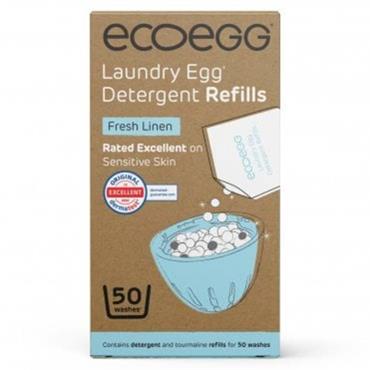 EcoEgg Laundry Egg Detergent Refills Enzyme Enhanted - Fresh Linen 50 washes