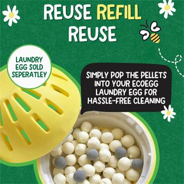 Laundry Egg Refill Pellets Fragrance Free 70s