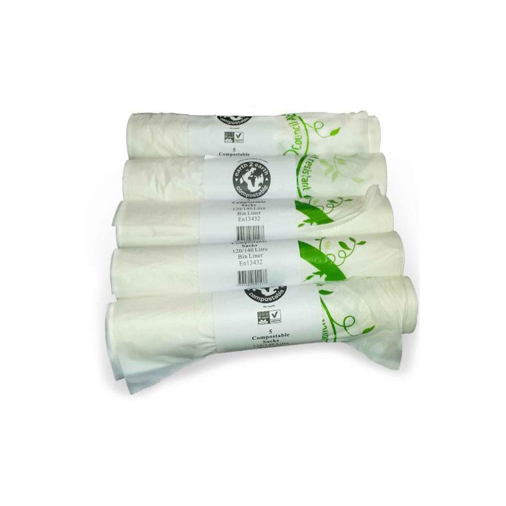 Compostable 140L bin liners (25) Your Home and Garden