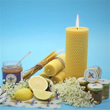 Pure Beeswax Candle in tube packaging 