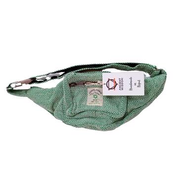 Cotton Hemp Style Belt (or Fanny) Bag - Sage