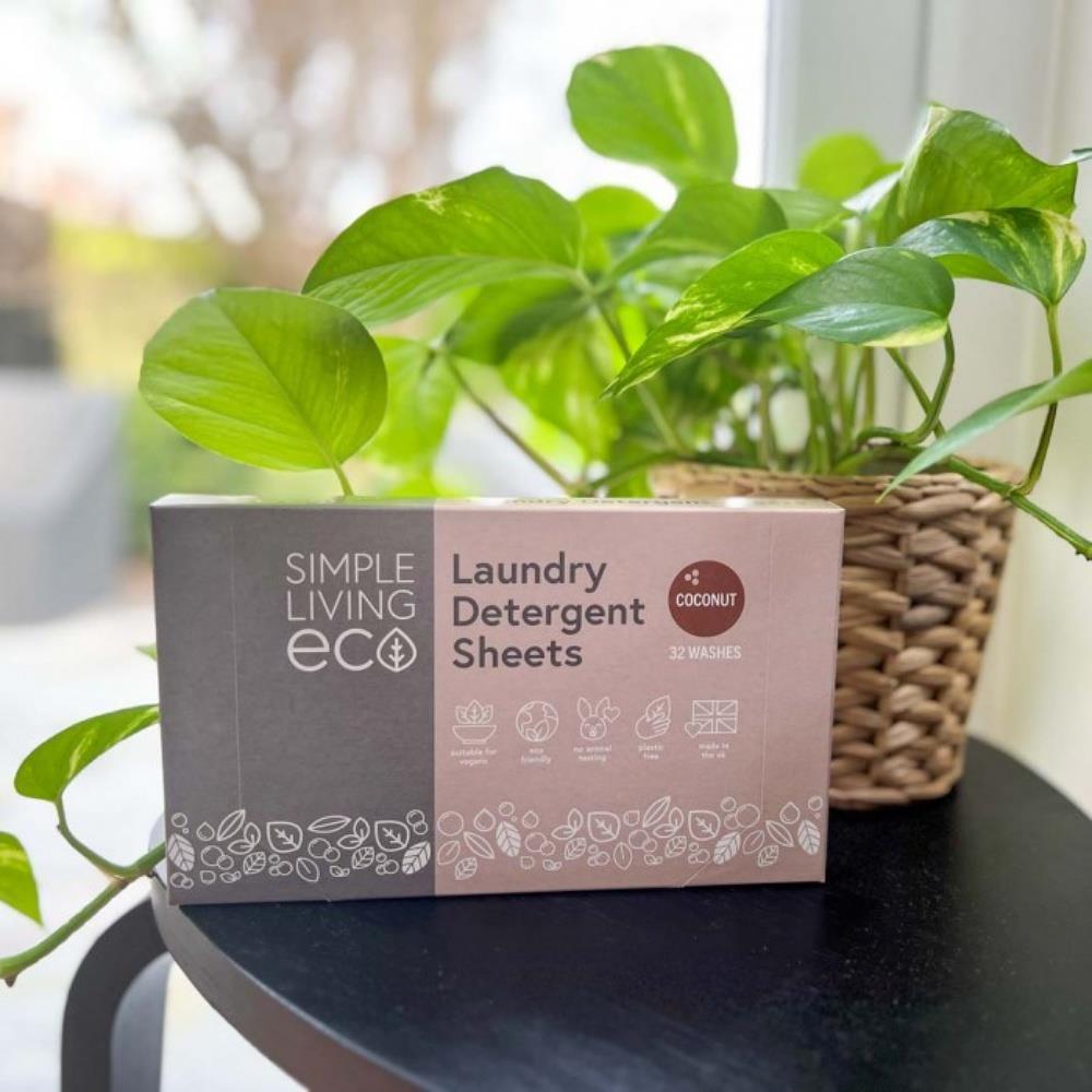 Simple Living Eco Laundry Detergent Sheets 32 Pack Coconut ecostore